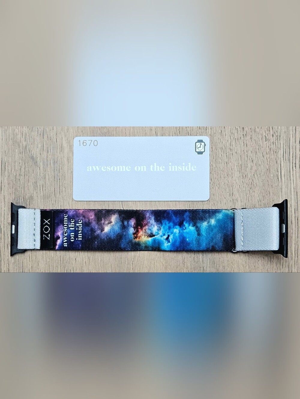 ZOX "AWESOME ON THE INSIDE" #1670 APPLE SMALL Watch 4 38-41mm WATCHBAND